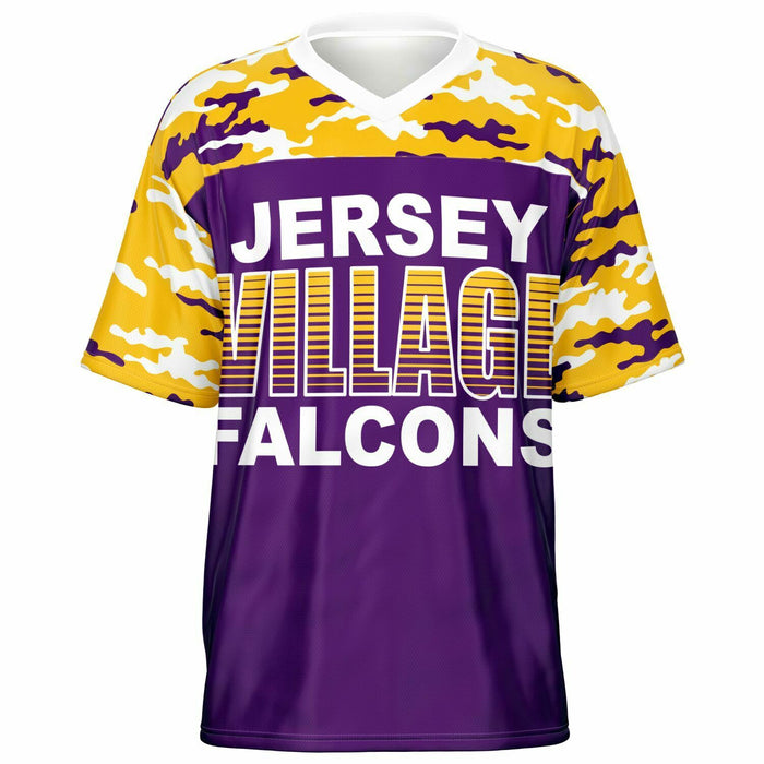 Jersey Village Falcons football jersey -  ghost view - front