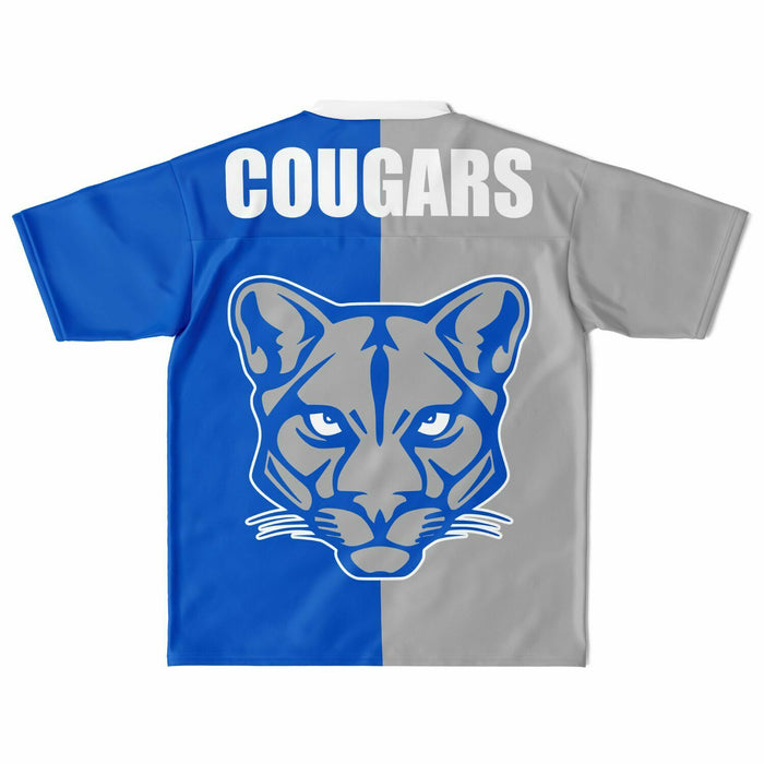 Cypress Creek Cougars football jersey laying flat - back