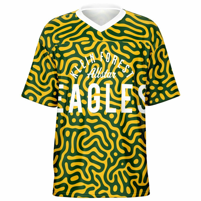 Klein Forest Eagles football jersey -  ghost view - front