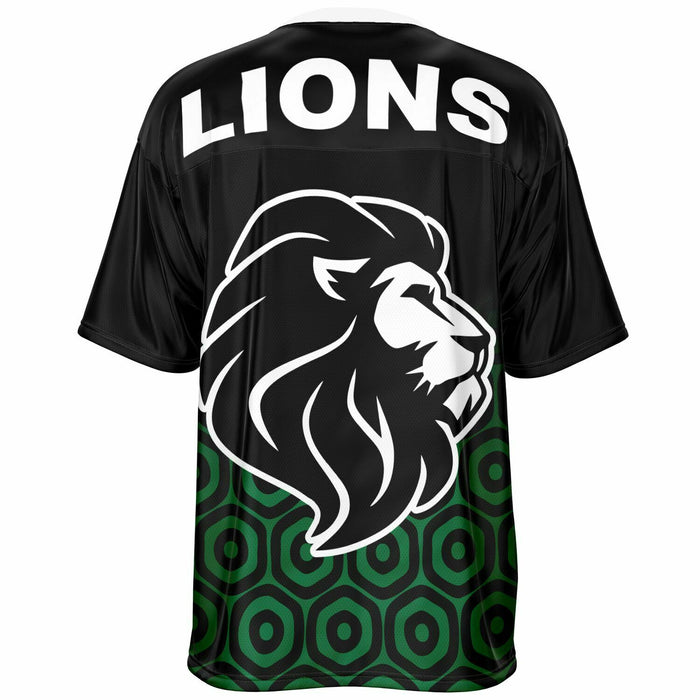 Spring Lions High School football jersey -  ghost view - back