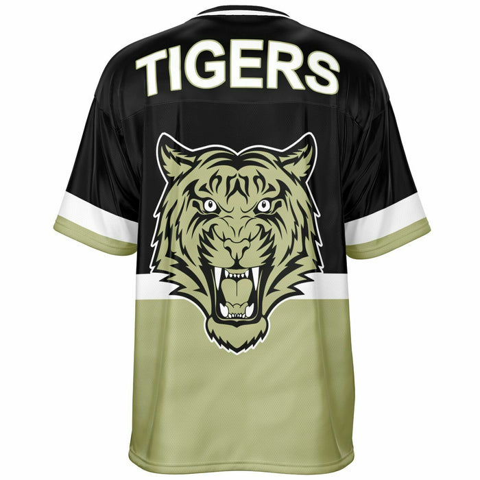 Conroe Tigers football jersey -  ghost view - back 10