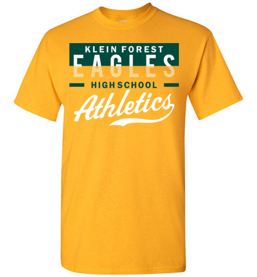 Klein Forest High School Golden Eagles Gold Unisex T-shirt 48