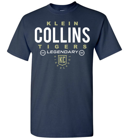 Klein Collins High School Tigers Navy Unisex T-shirt 03