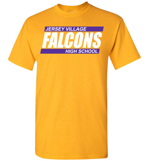Jersey Village High School Falcons Gold Unisex T-shirt 72