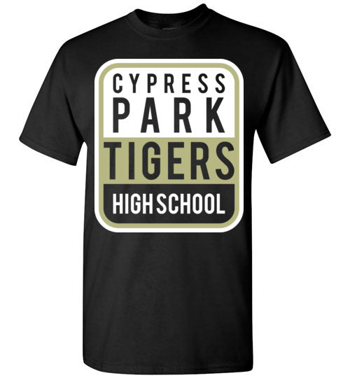 Cypress Park High School Tigers Black Unisex T-shirt 01