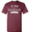 Cy-Fair High School Bobcats Maroon Unisex T-shirt 96