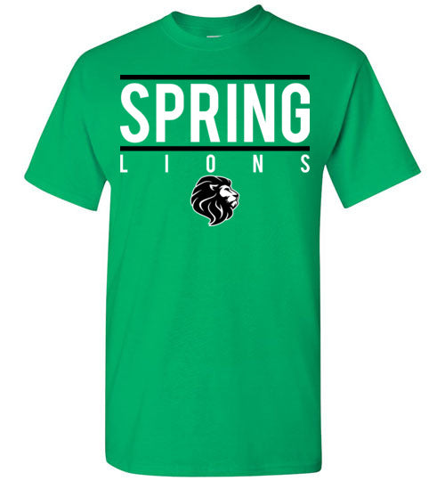 Spring High School Lions Green Unisex T-shirt 07