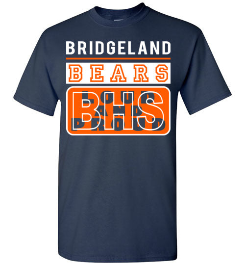 Bridgeland High School Bears Navy Unisex T-shirt 86