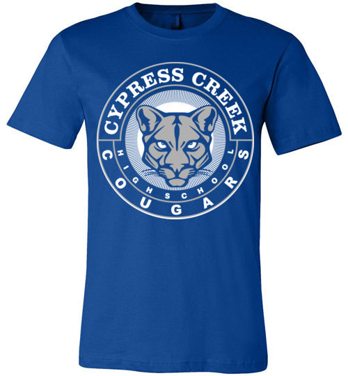 Cypress Creek Cougars Premium Royal T-shirt - Design 02