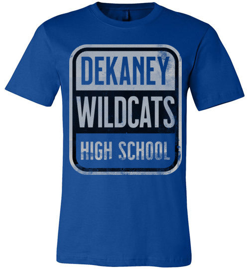 Dekaney Wildcats Premium Royal Blue T-shirt - Design 01