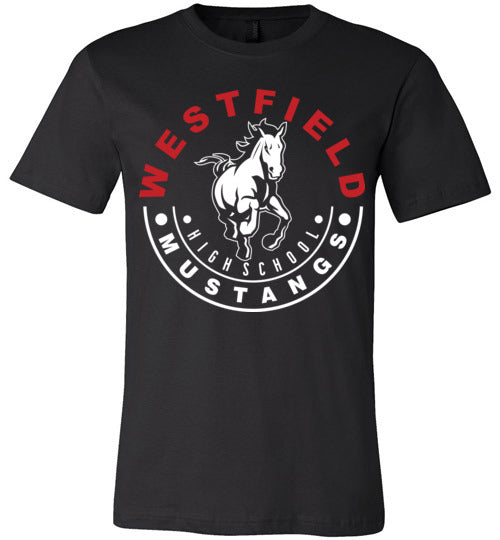 Westfield Mustangs Premium Black T-shirt - Design 19