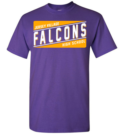 Jersey Village High School Falcons Purple Unisex T-shirt 84