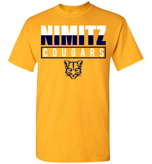 Nimitz High School Cougars Gold Unisex T-shirt 29