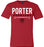 Porter Spartans Premium Red T-shirt - Design 03