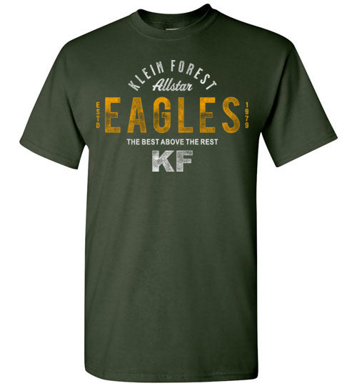 Klein Forest High School Golden Eagles Forest Green Unisex T-shirt 40