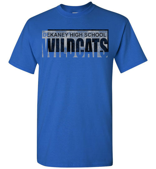 Dekaney High School Wildcats Royal Blue Unisex T-shirt 22