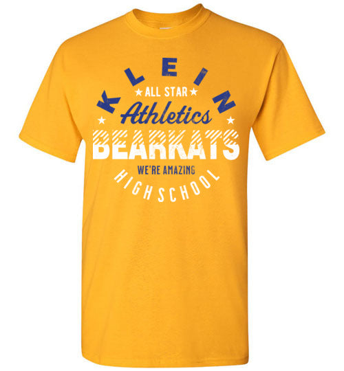 Klein High School Bearkats Gold Unisex T-shirt 18