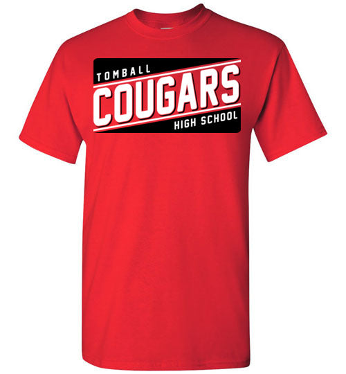 Tomball High School Cougars Red Unisex T-shirt 84