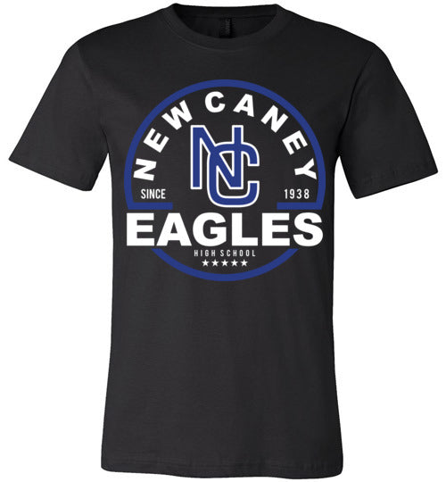 New Caney Eagles Premium Black T-shirt - Design 04