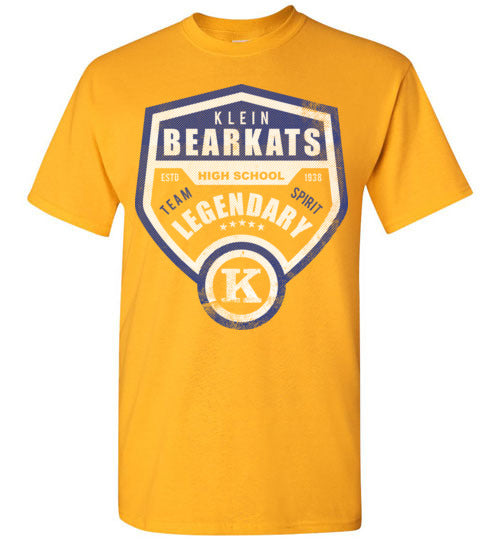 Klein High School Bearkats Gold Unisex T-shirt 14