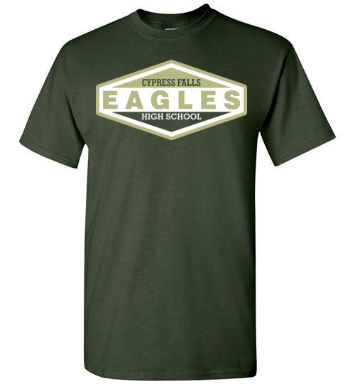 Cypress Falls High School Eagles Forest Green Unisex T-shirt 09