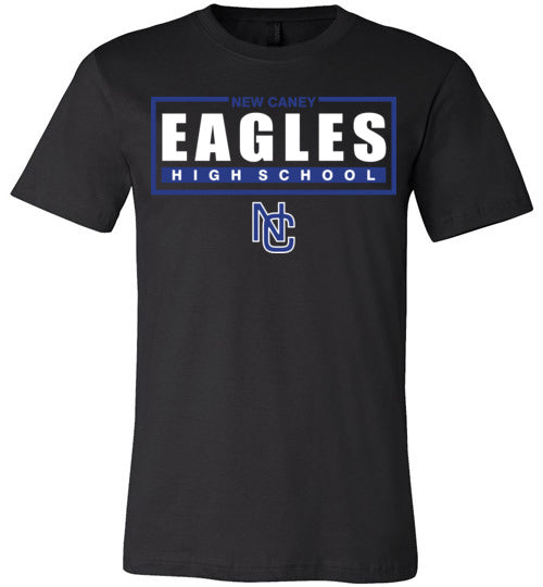 New Caney Eagles Premium Black T-shirt - Design 49