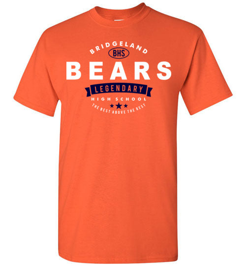 Bridgeland High School Bears Orange Unisex T-shirt 44