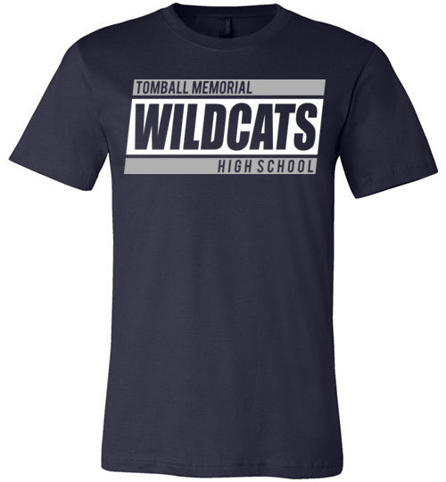Tomball Memorial Wildcats Premium Navy T-shirt - Design 72