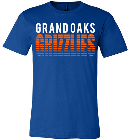 Grand Oaks Grizzlies Premium Royal T-shirt - Design 24