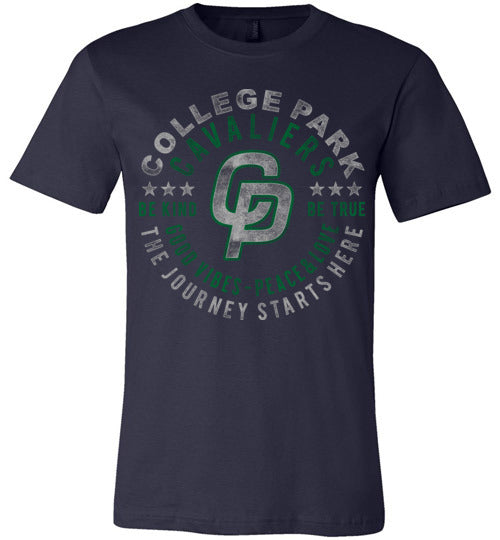 College Park Cavaliers Premium Navy T-shirt - Design 16