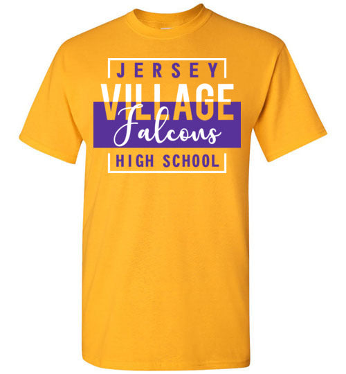 Jersey Village High School Falcons Gold Unisex T-shirt 05