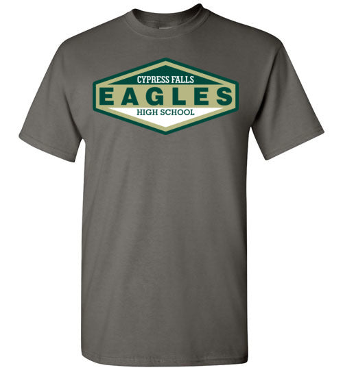 Cypress Falls High School Eagles Charcoal Unisex T-shirt 09