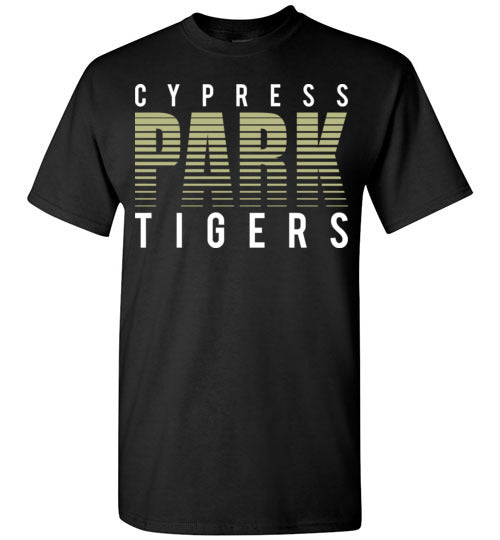 Cypress Park High School Tigers Black Unisex T-shirt 24