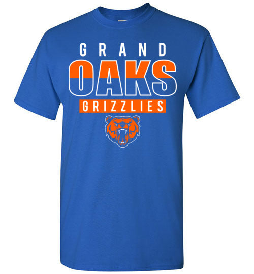 Grand Oaks High School Grizzlies Royal Blue Unisex T-shirt 23