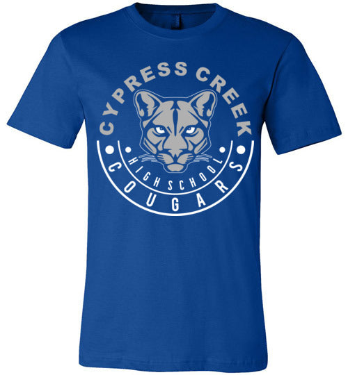 Cypress Creek Cougars Premium Royal T-shirt - Design 19