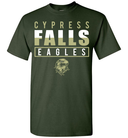 Cypress Falls High School Eagles Forest Green Unisex T-shirt 29