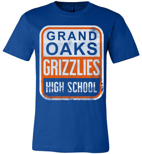 Grand Oaks Grizzlies Premium Royal T-shirt - Design 01