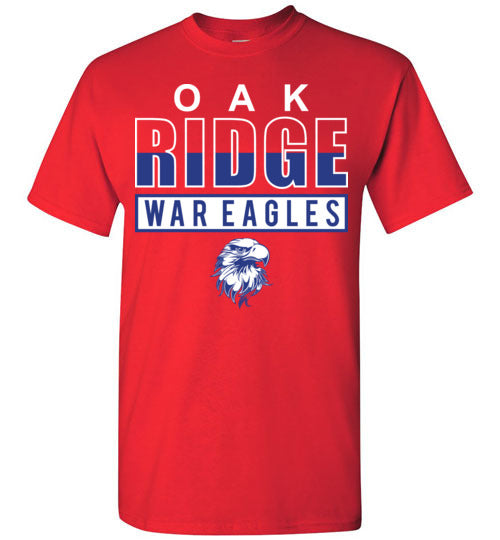 Oak Ridge High School War Eagles Red Unisex T-shirt 29