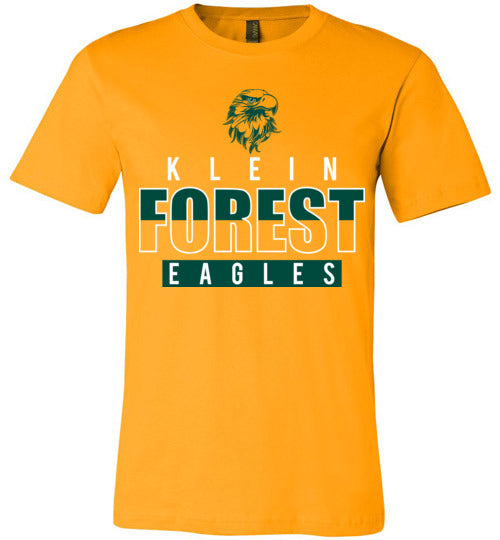 Klein Forest Golden Eagles Premium Gold T-shirt - Design 23