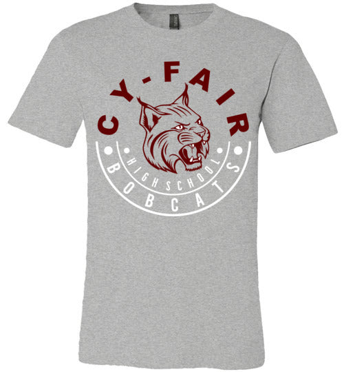 Cy-Fair Bobcats Premium Heather T-shirt - Design 19