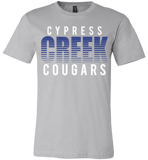 Cypress Creek Cougars Premium Silver T-shirt - Design 24