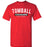 Tomball High School Cougars Red Unisex T-shirt 21