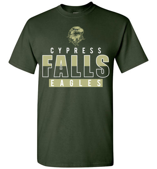 Cypress Falls High School Eagles Forest Green Unisex T-shirt 23