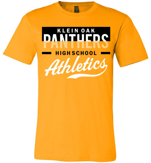 Klein Oak Panthers Premium Gold T-shirt - Design 48