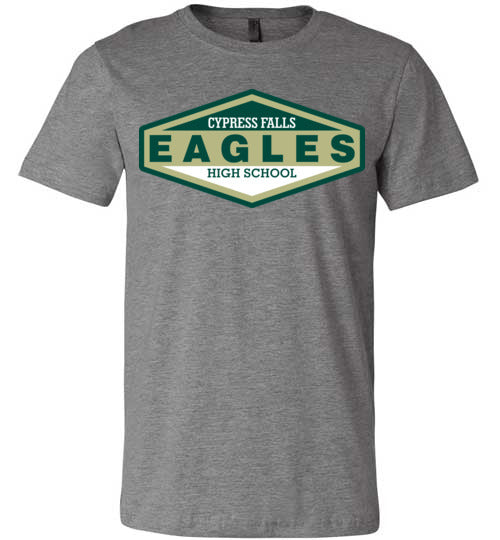 Cypress Falls Eagles Premium Deep Heather T-shirt - Design 09