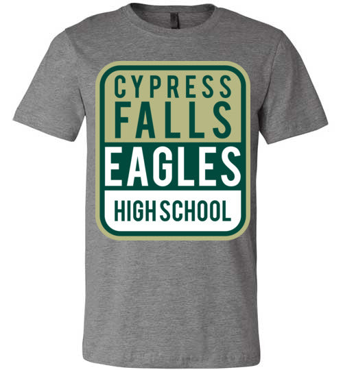 Cypress Falls Eagles Premium Deep Heather T-shirt - Design 01