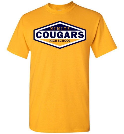 Nimitz High School Cougars Gold Unisex T-shirt 09