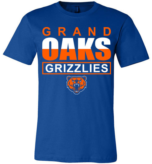 Grand Oaks Grizzlies Premium Royal T-shirt - Design 29