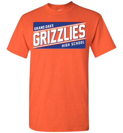 Grand Oaks High School Grizzlies Orange Unisex T-shirt 84