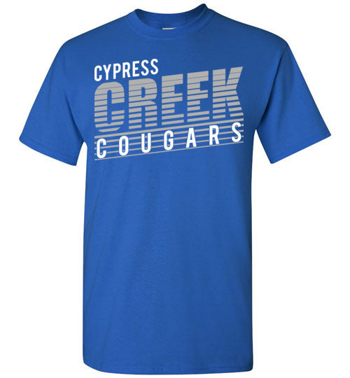 Cypress Creek High School Cougars Royal Blue Unisex T-shirt 32